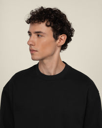 Praesto - Oversized Stepped Hem Sweatshirt