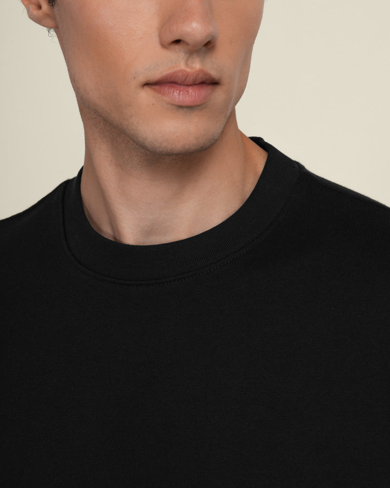 Praesto - Oversized Stepped Hem Sweatshirt