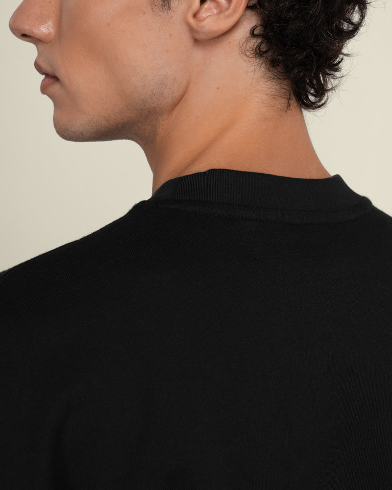 Praesto - Oversized Stepped Hem Sweatshirt