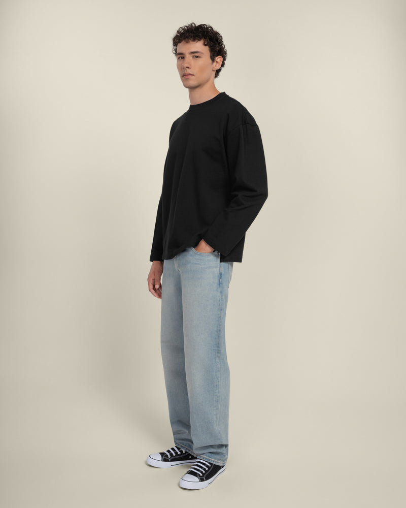 Praesto - Oversized Stepped Hem Sweatshirt