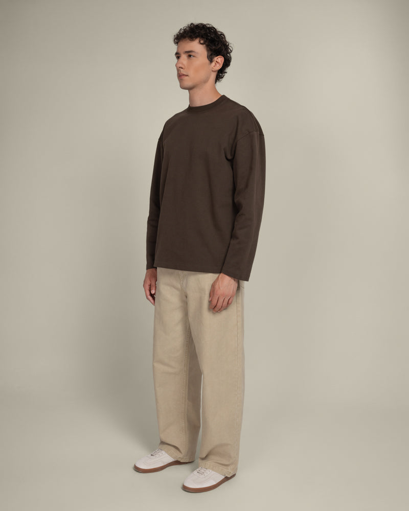 Praesto - Oversized Stepped Hem Sweatshirt