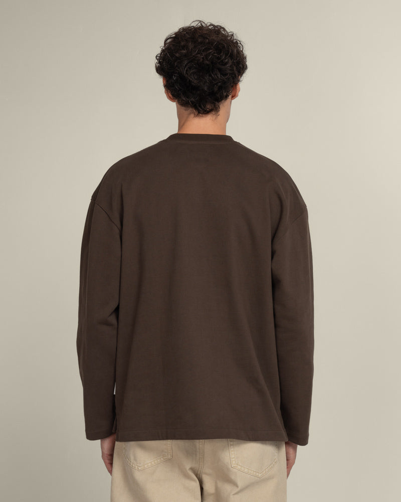 Praesto - Oversized Stepped Hem Sweatshirt