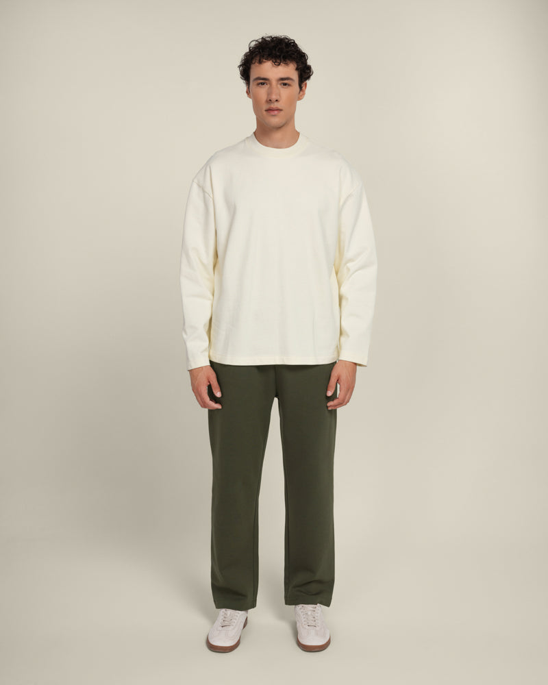 Praesto - Oversized Stepped Hem Sweatshirt