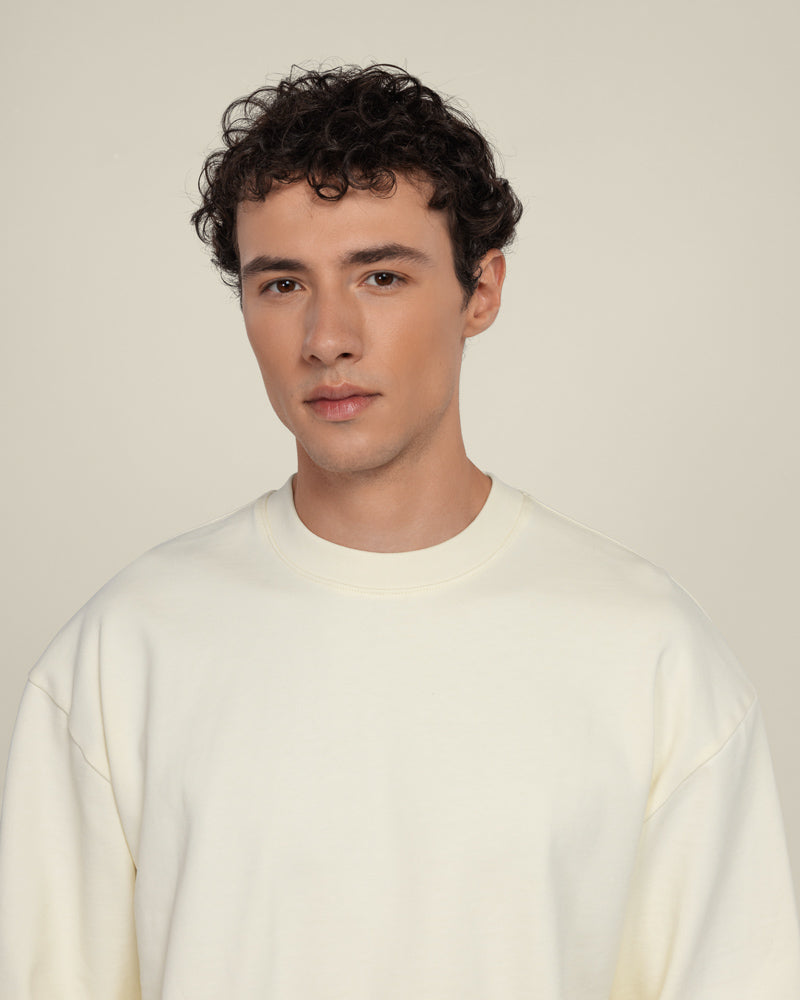 Praesto - Oversized Stepped Hem Sweatshirt