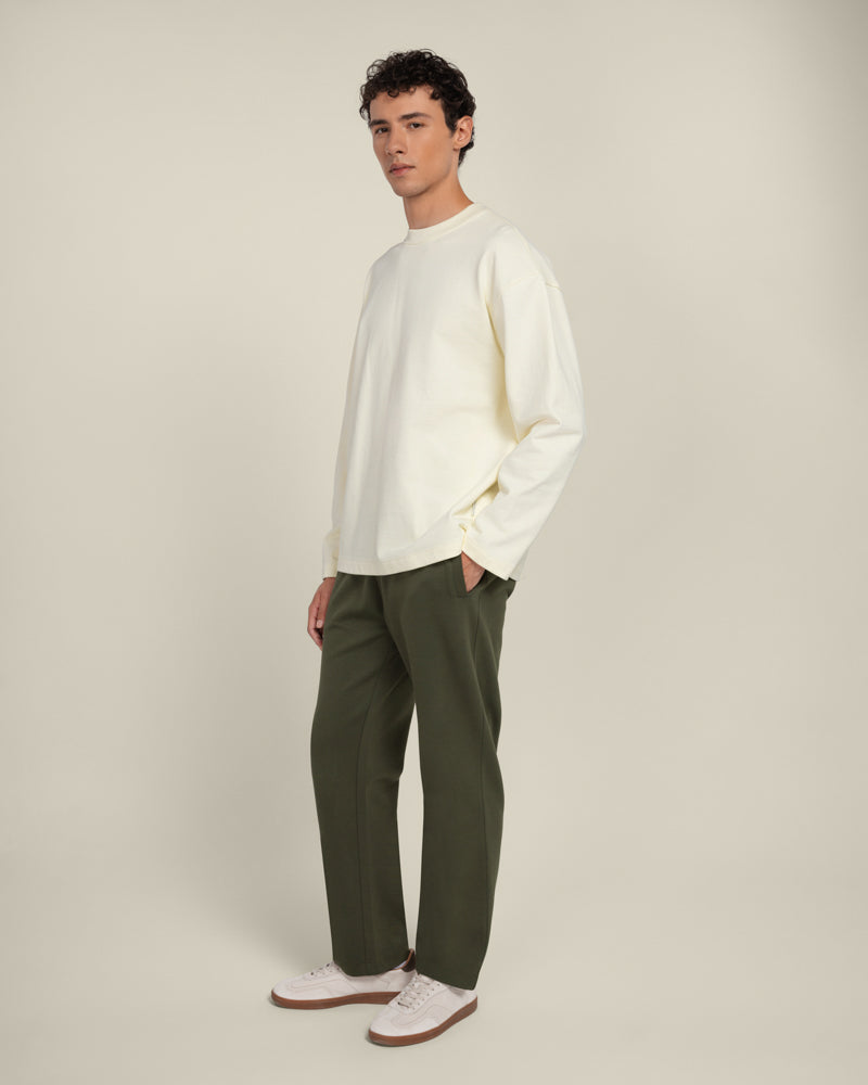 Praesto - Oversized Stepped Hem Sweatshirt