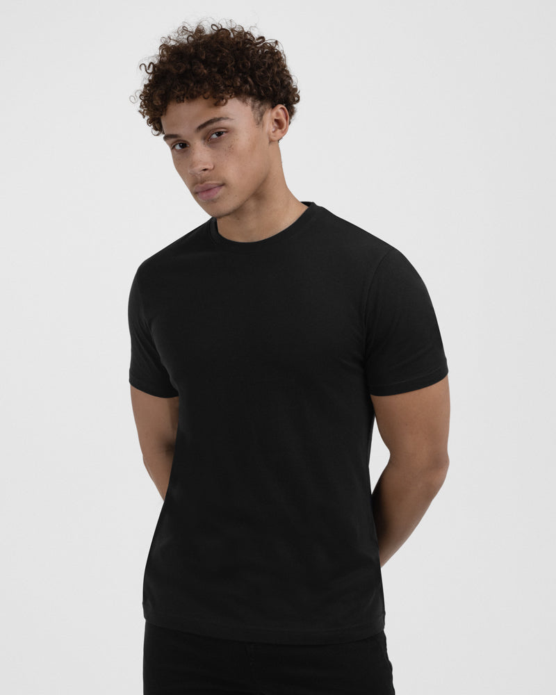 Black, Grey &amp; White 3 Pack Short Sleeve T-Shirts