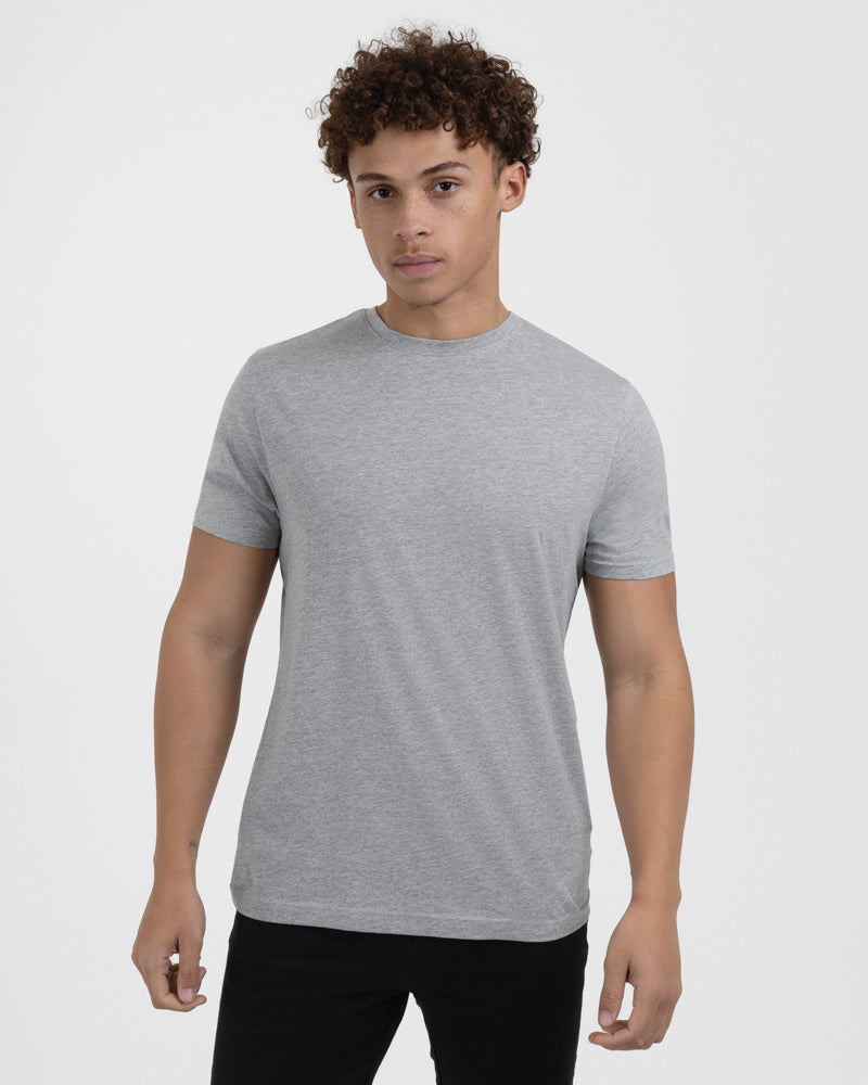 Navy, Grey &amp; White 3 Pack Short Sleeve T-Shirts