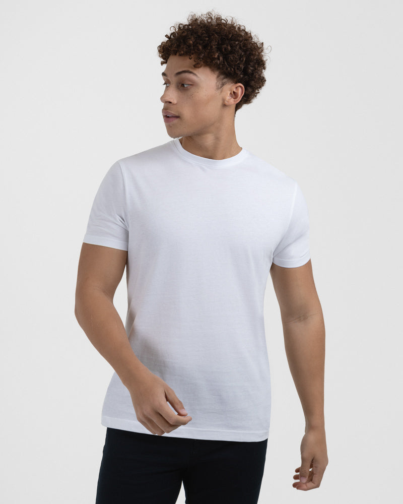 Navy, Grey &amp; White 3 Pack Short Sleeve T-Shirts