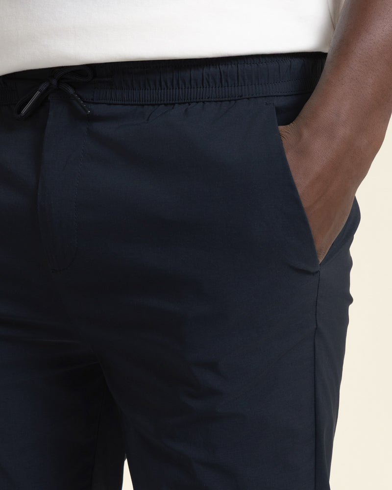 Drawstring Stretch Nylon Trouser
