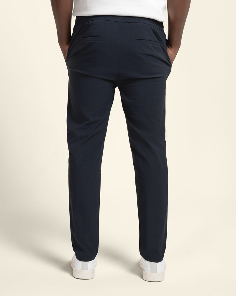 新品　salsation Slim-Fit Drawstring Pants Larsson & Co Men's Slim Fit Drawstring Waist Stretch Nylon Trouser