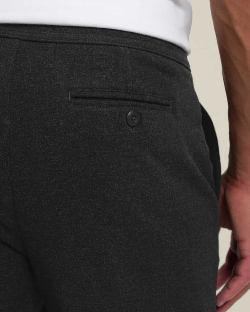 Larsson &amp; Co Men’s Malov Charcoal Jersey Casual Trouser