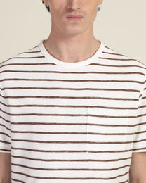 Striped Towelling T-Shirt