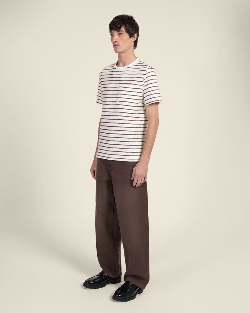 Striped Towelling T-Shirt