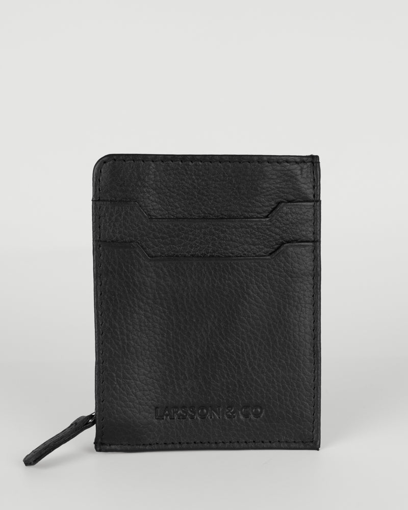 Card Holder With Zipped Pocket &amp; Embossed Branding