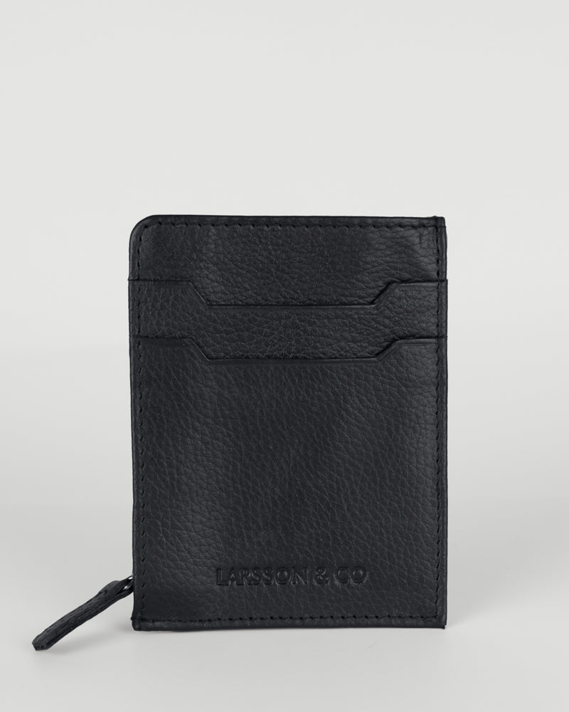 Card Holder With Zipped Pocket &amp; Embossed Branding