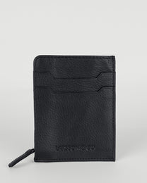 Card Holder With Zipped Pocket &amp; Embossed Branding