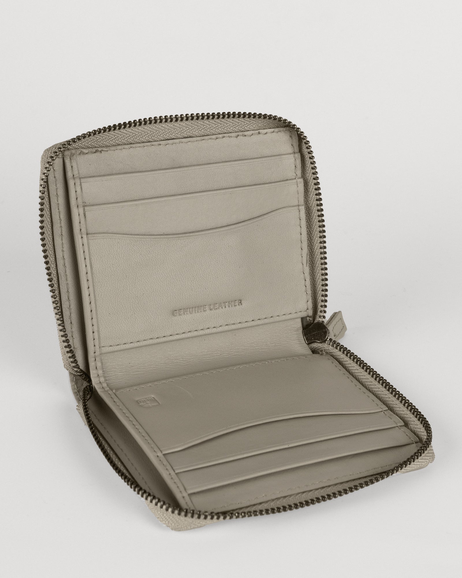 Zip Up Leather Wallet