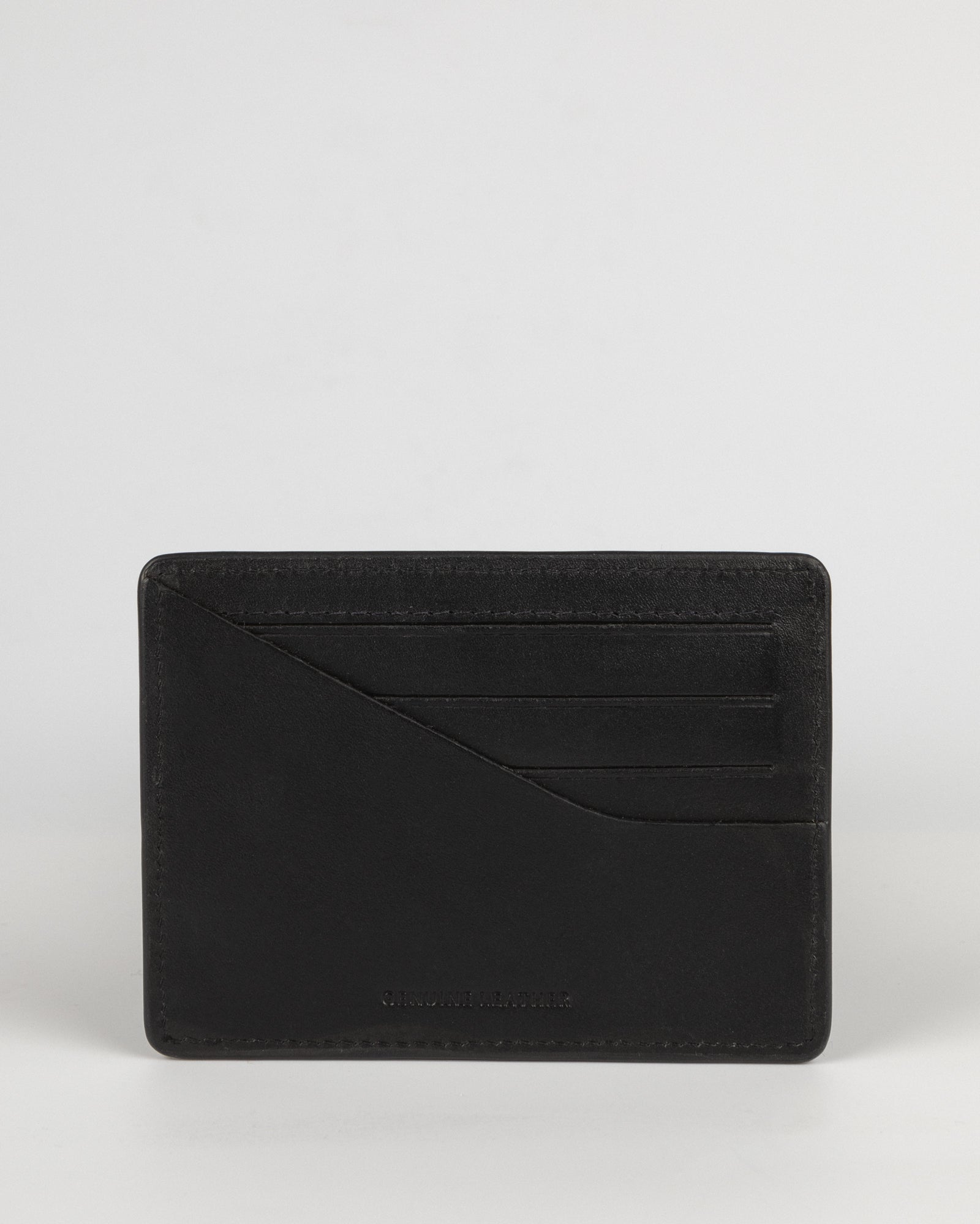 Leather Card Holder With Painted Edge