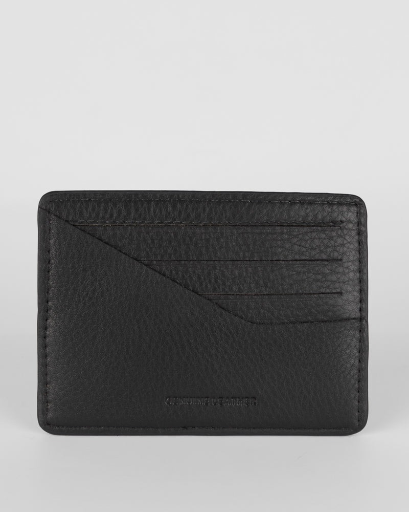 Leather Card Holder With Painted Edge