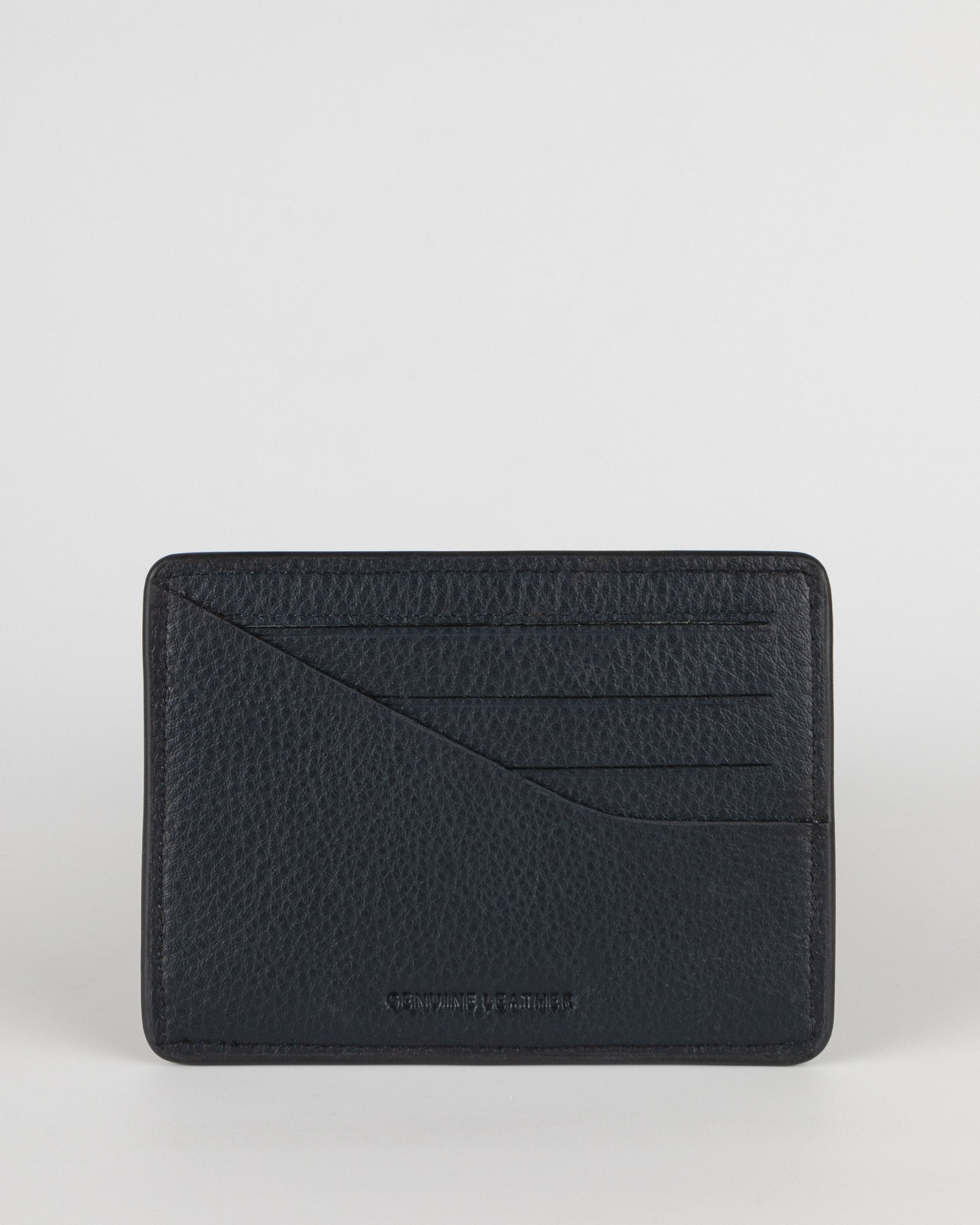 Leather Card Holder With Painted Edge