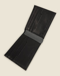 Kemi - Leather Wallet With Embossed Stripe