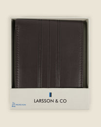 Kemi - Leather Wallet With Embossed Stripe