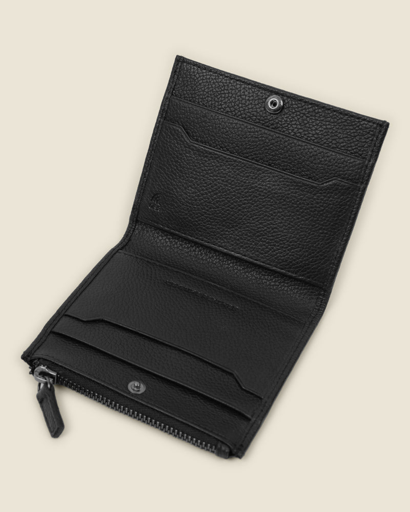 Larsson &amp; Co Hanko Embossed Bi-Fold Leather Wallet