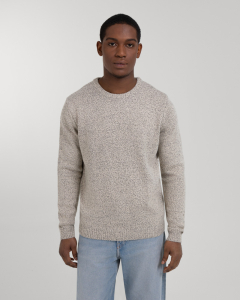 Cream Melange Knitted Jumper 