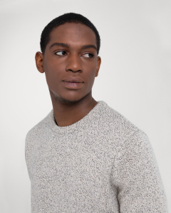 Cream Melange Knitted Jumper 