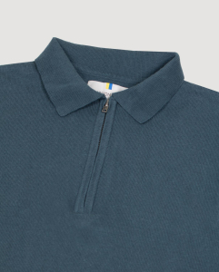 Petrol Knitted Polo 