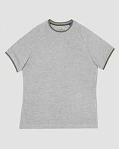 Grey Rib Detail T-Shirt